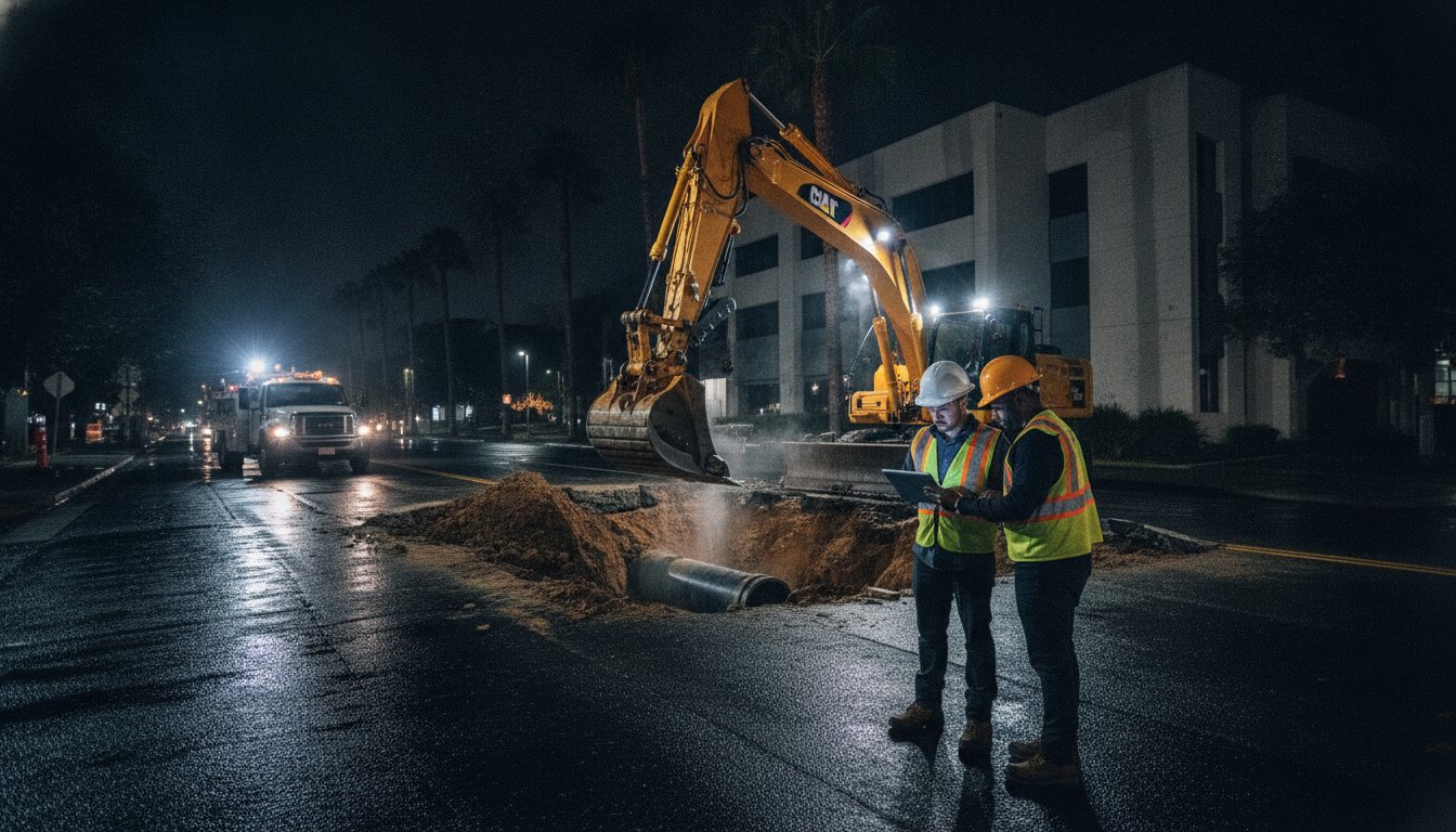 24/7 Emergency Utility Repair Contractor in Southern California