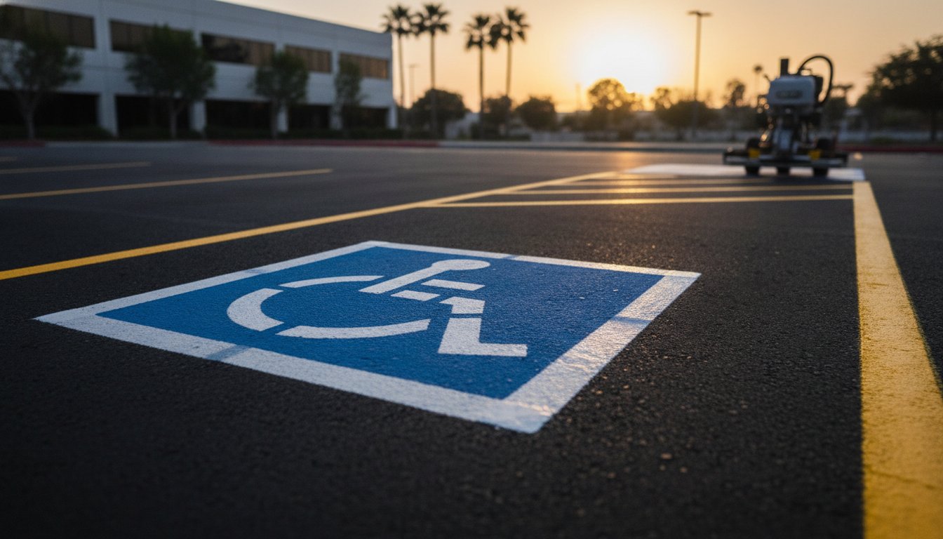 ADA Compliant Parking Lot Striping San Diego: The 2026 Compliance Checklist